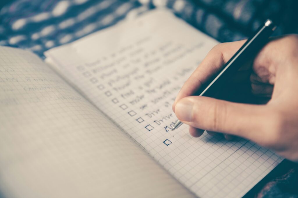 Checkliste für Verlustserien